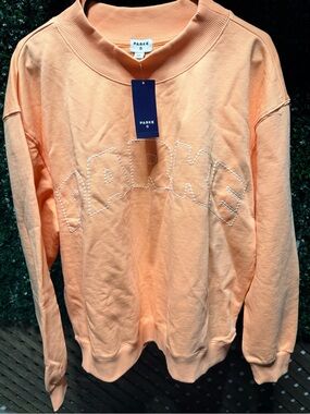 Women's Mockneck Pullover Sweatshirt - Parke x
Target Peach Orange L/XL